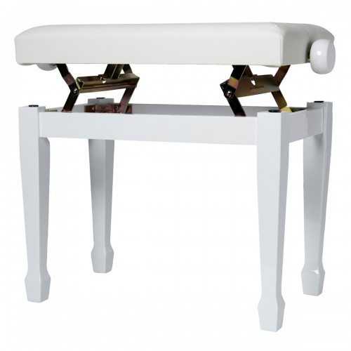 BANQUETA PIANO PIANOVA PS-03M BLANCO BRILLO