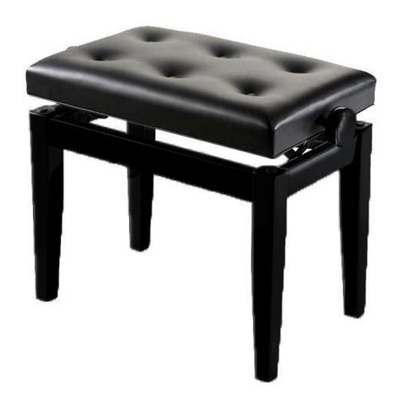 BANQUETA PIANO PIANOVA PS-01 NEGRO BRILLO