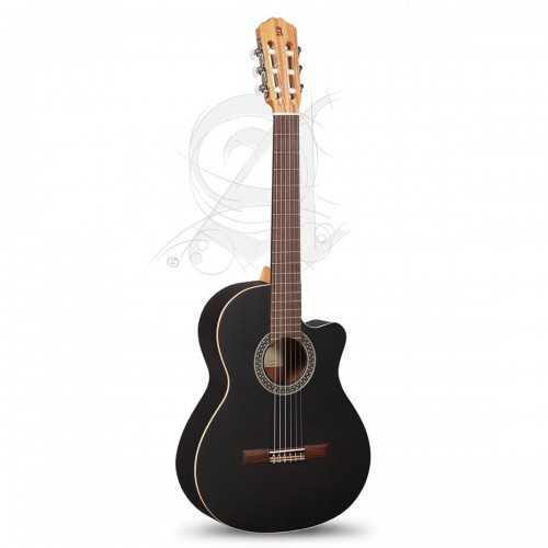 GUITARRA ALHAMBRA 1C BLACK SATIN CW-EZ